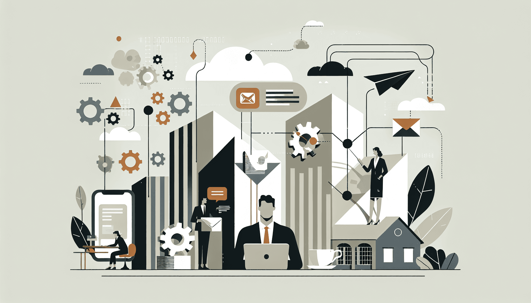 Illustratie bij het artikel over e-mail automatisering bedrijf