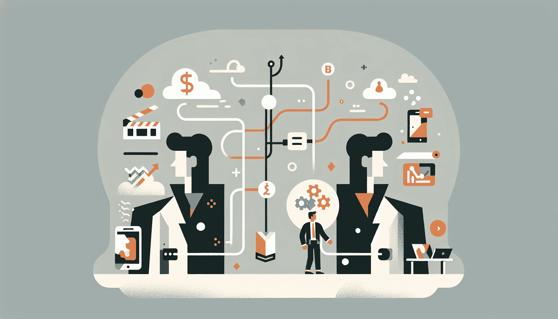 Illustratie bij het artikel over Zapier vs Make vergelijking